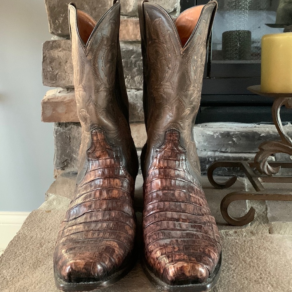 GUC size 13 Lucchese cowboy boots.